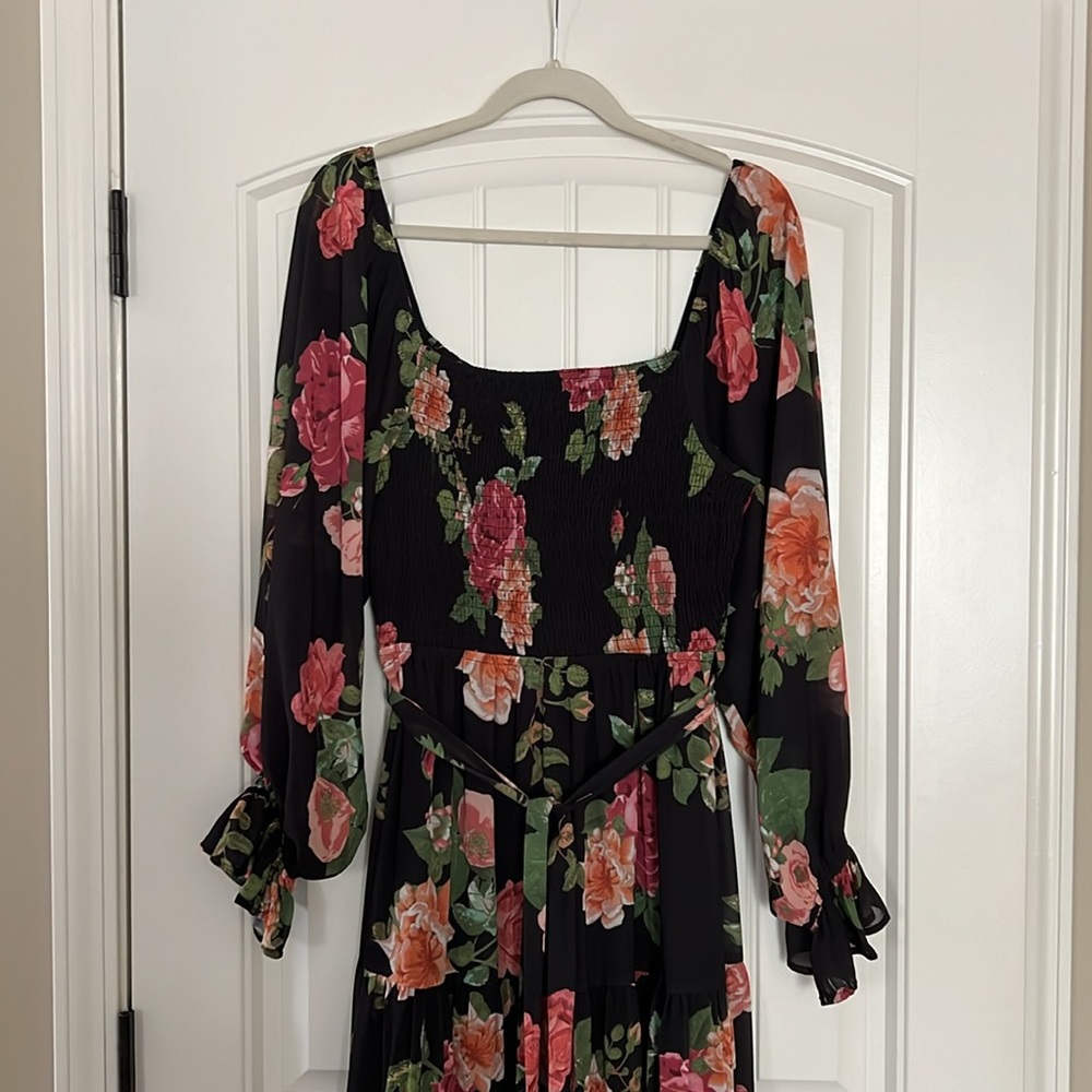 OneLovedBabe Doreen Women’s Smocked Floral Dress - Picture 2 of 6
